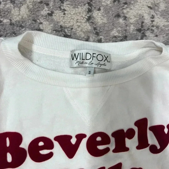 Wildfox Beverly Hills Crop Sweater - Size Small - Picture 3 of 3